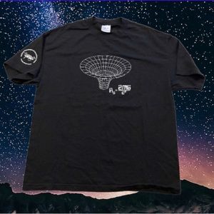 vintage 1982 double sided arecibo observatory satellite center art equate shirt